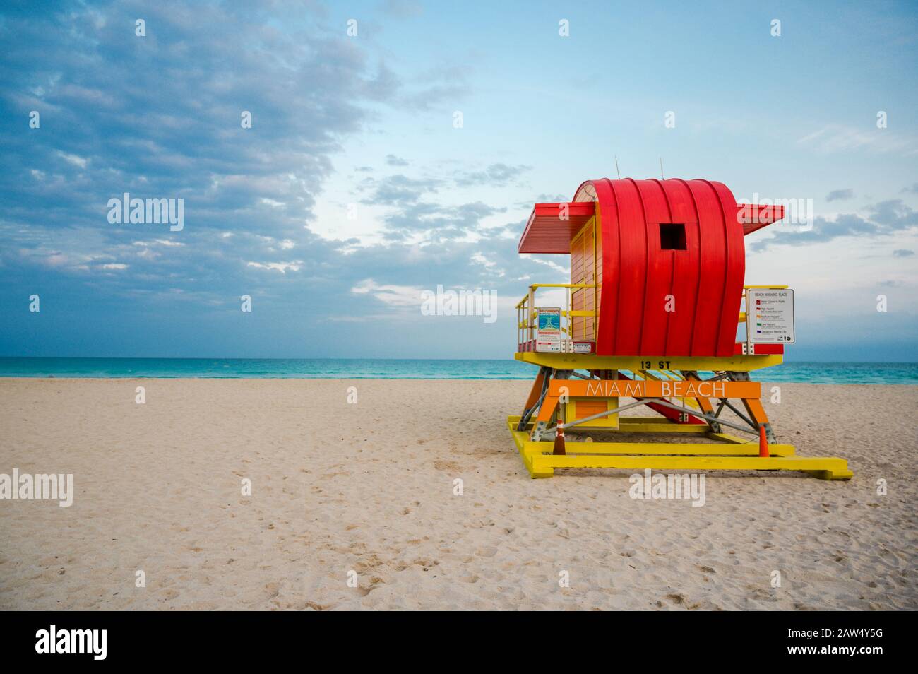 Beach Hit, Miami South Beach, Miami, Floride - Conçu Par William Lane Banque D'Images