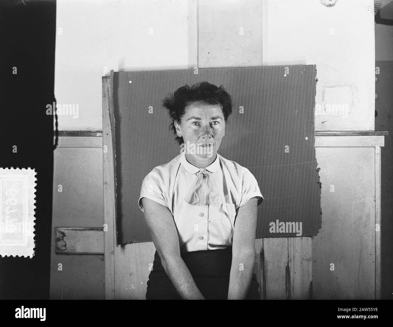 Passeport Mme Evers Date : Le 23 Août 1954 Banque D'Images