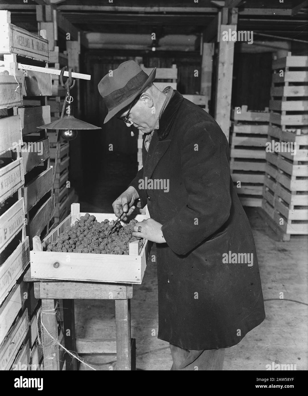 Chambres froides à la Handelskade Date : 12 décembre 1945 Banque D'Images