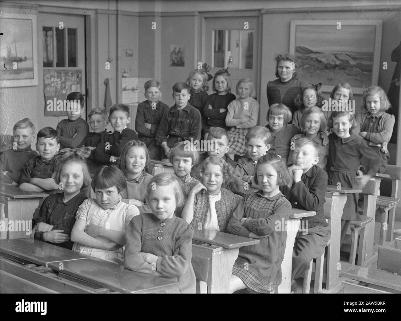 Orange Free State School Date : 22 Mars 1946 Banque D'Images