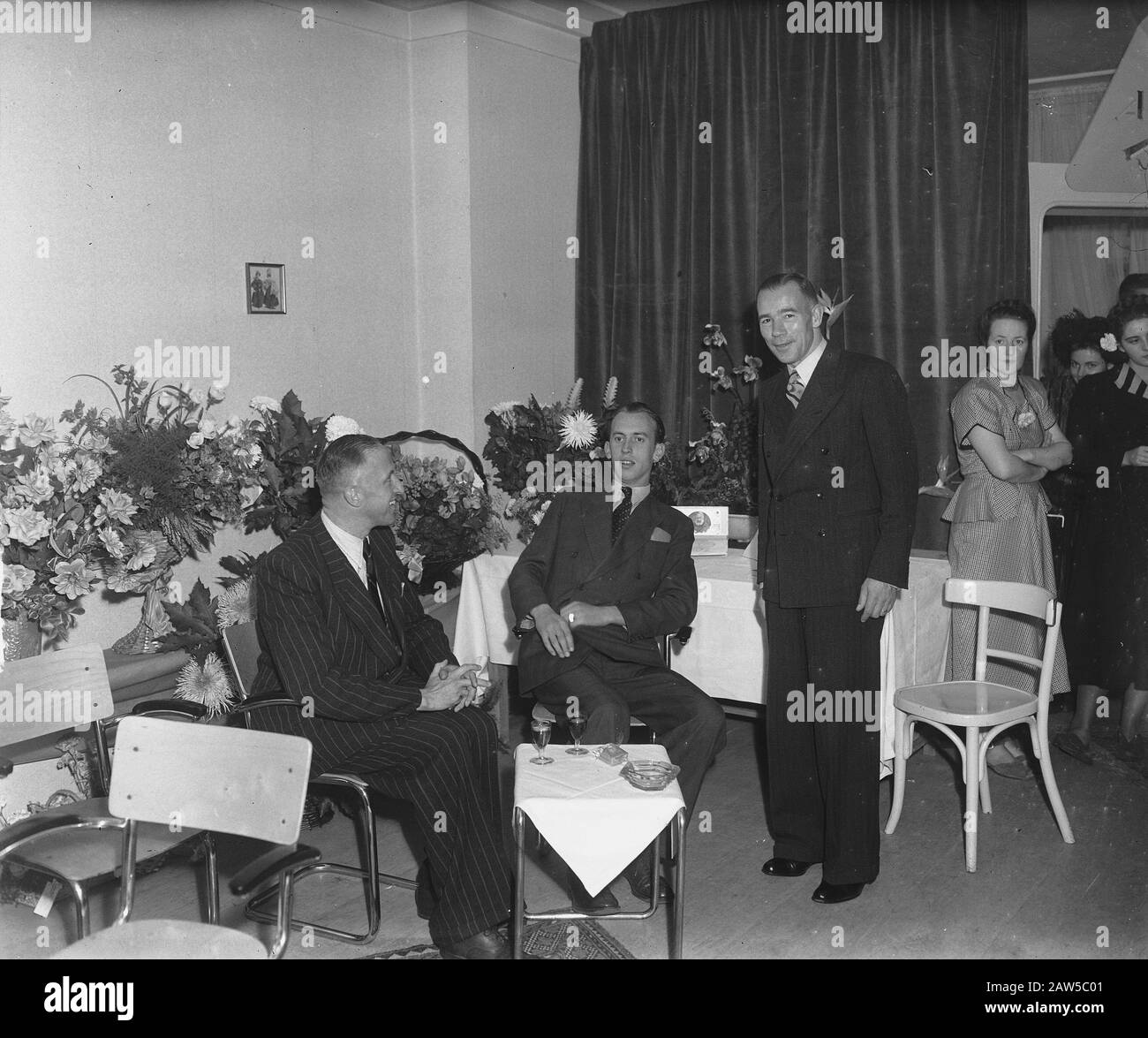 Front ANCO Keizersgracht 144 Date : 18 octobre 1948 mots clés : réception Banque D'Images