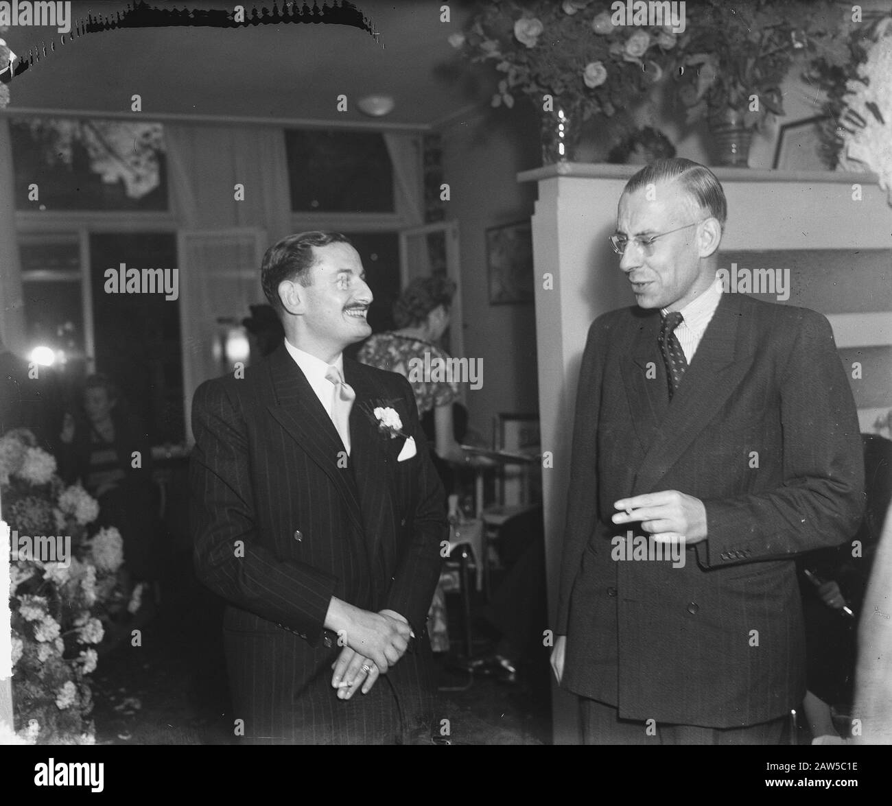 Front ANCO Keizersgracht 144 Date : 18 octobre 1948 mots clés : réception Banque D'Images