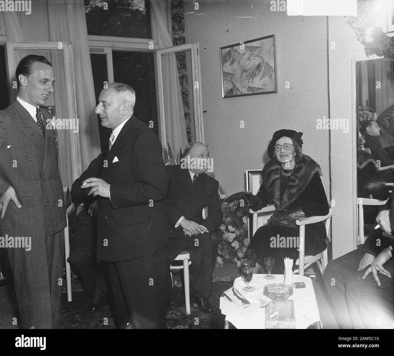 Front ANCO Keizersgracht 144 Date : 18 octobre 1948 mots clés : réception Banque D'Images