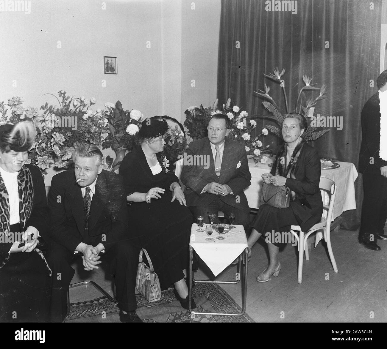 Front ANCO Keizersgracht 144 Date : 18 octobre 1948 mots clés : réception Banque D'Images