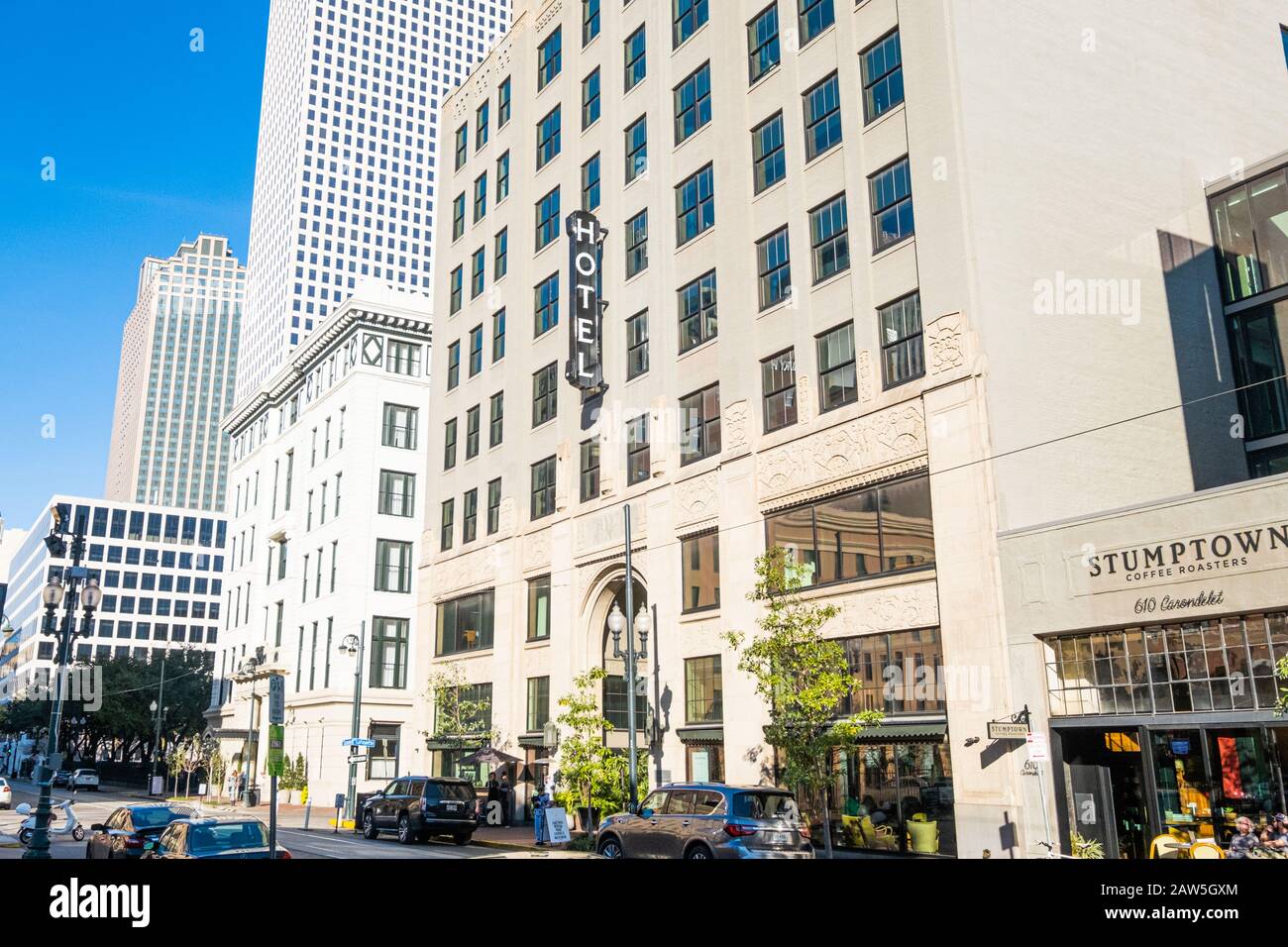 ACE Hotel, un hôtel de charme dans le quartier central des affaires de la Nouvelle-Orléans Banque D'Images