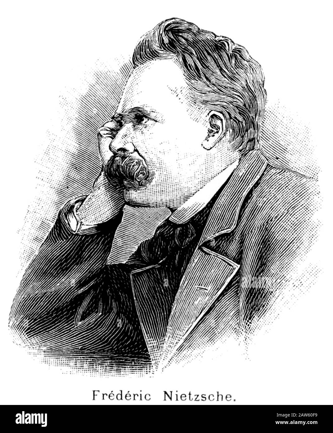 1890 CA , ALLEMAGNE : l'écrivain et philosophe allemand le plus célèbre Friederich Wilhelm NIETZSCHE ( 1844 - 1900 ) - FILOSOFO - FILOSOFIA - PHILOSOPH Banque D'Images