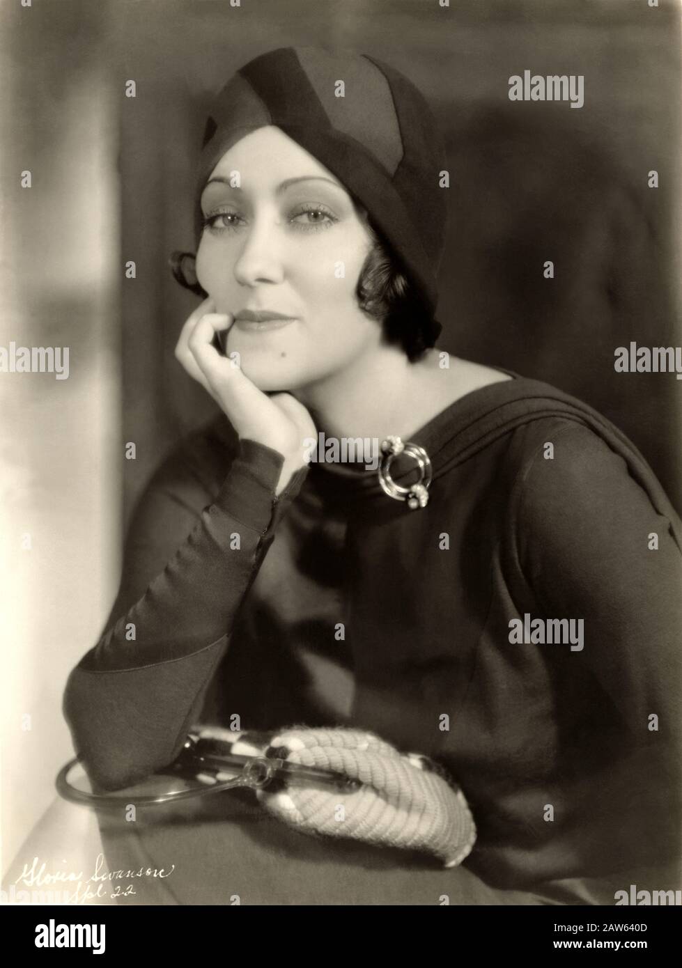 1930 Ca, HOLLYWOOD , USA : L'actrice GLORIA SWANSON ( 1898 - 1983 ) , pubblica Still - FILM - CINÉMA MUTO - FILM SILENCIEUX - attrice cinemat Banque D'Images