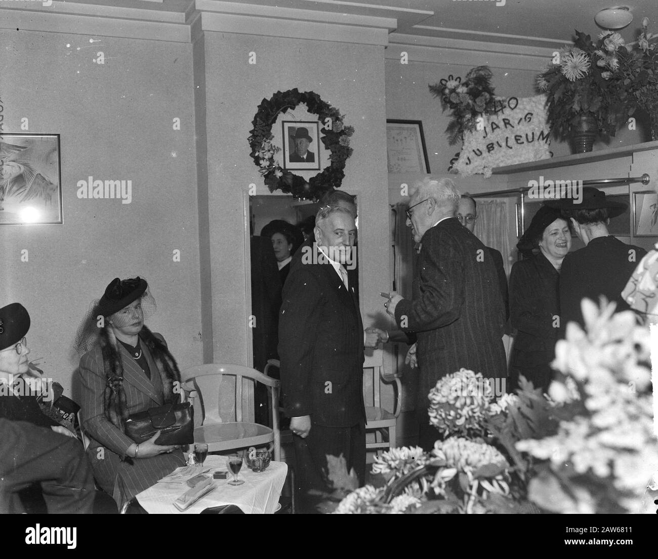 Front ANCO Keizersgracht 144 Date : 18 octobre 1948 mots clés : réception Banque D'Images