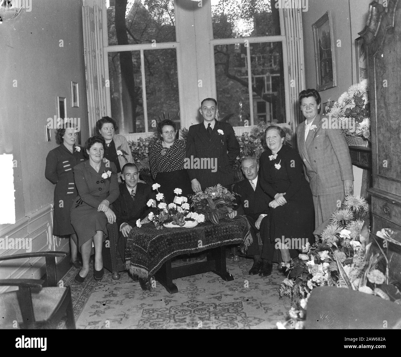 Front ANCO Keizersgracht 144 Date : 18 octobre 1948 mots clés : réception Banque D'Images