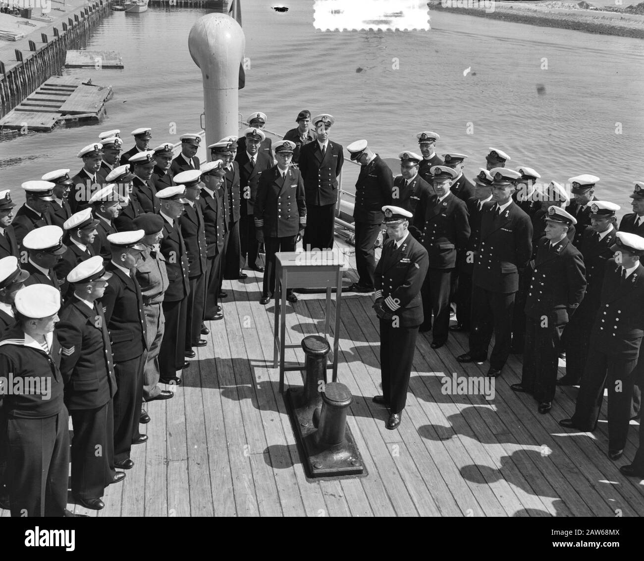 Commandement Des Transferts Ressources Maritimes Daman Date : 16 Juillet 1951 Lieu : Den Helder Mots Clés : Commandos, Transferts Banque D'Images