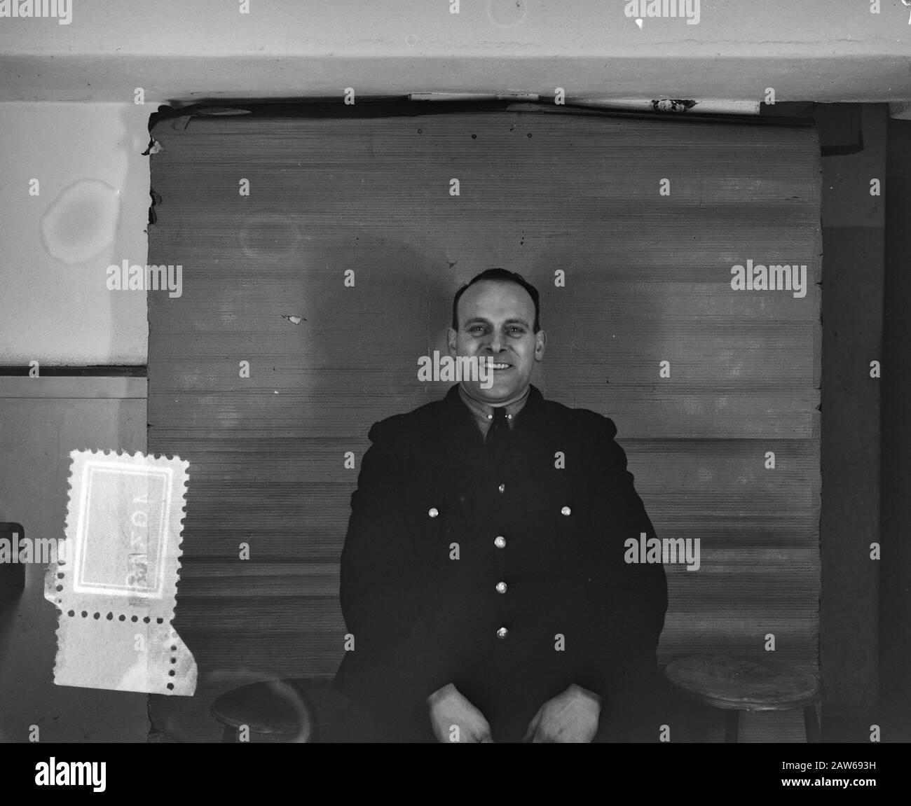 Photos de passeport une personne Date : 20 janvier 1952 mots clés : particuliers, hommes Banque D'Images