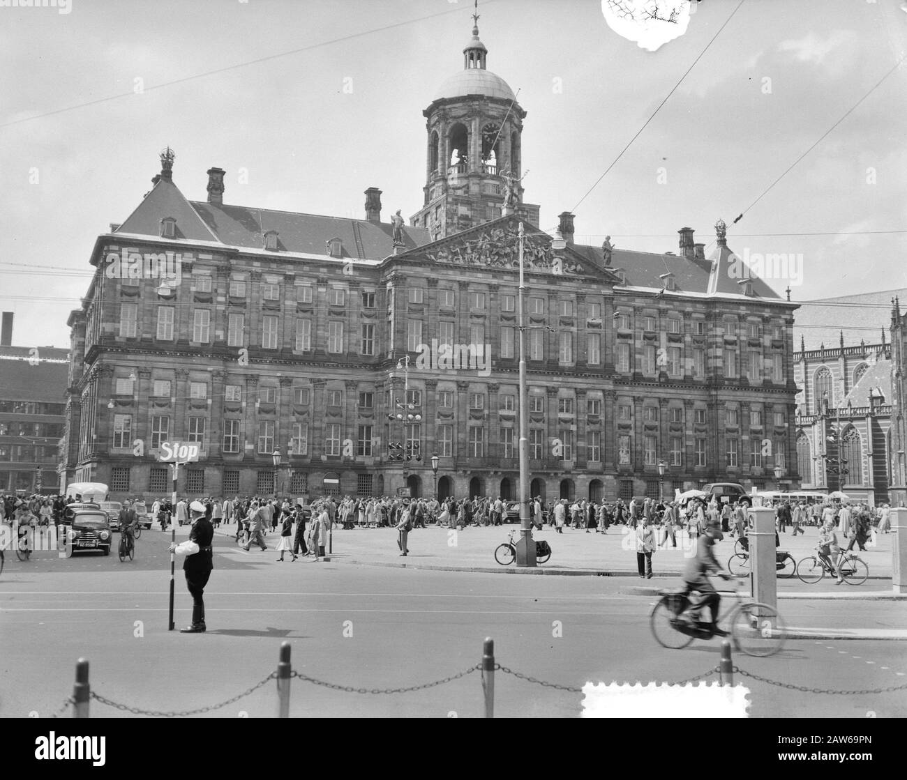 Royal Palace Amster Date : 18 juillet 1952 lieu : Amsterdam, Noord-Holland mots clés : bâtiments, palais, images de la ville Banque D'Images