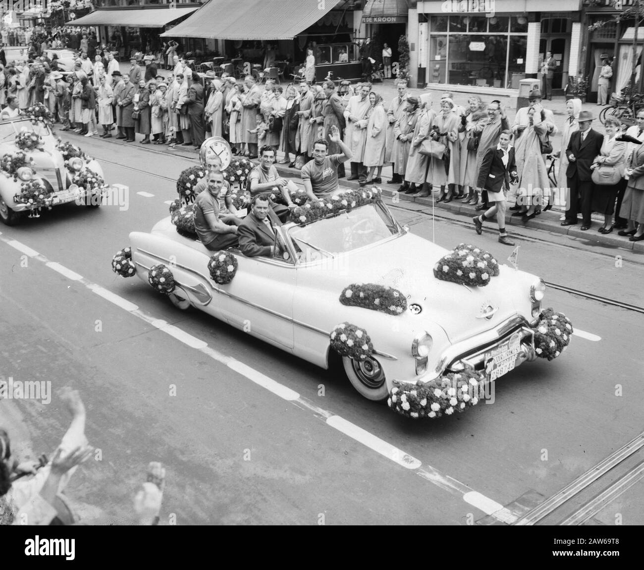 Équipe de la tournée néerlandaise de France Date: 9 août 1952 mots clés: Parades institution Nom: Tour de France Banque D'Images