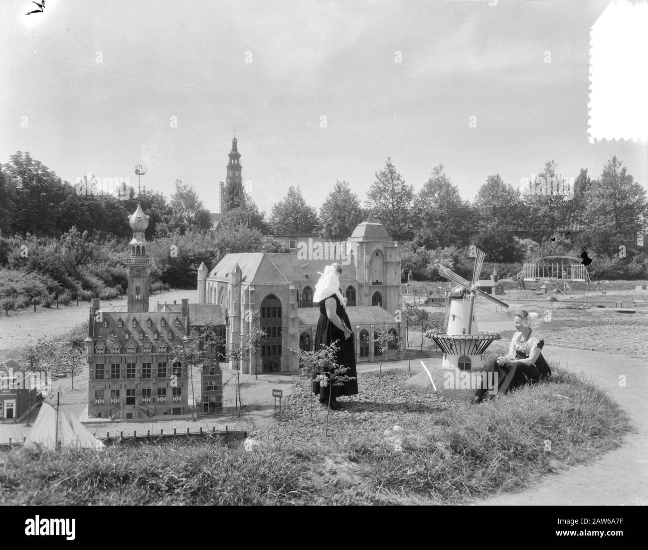 Miniature Town In Middelburg Zeeland Gestation Date : 17 Juin 1954 Lieu : Middelburg, Zeeland Banque D'Images