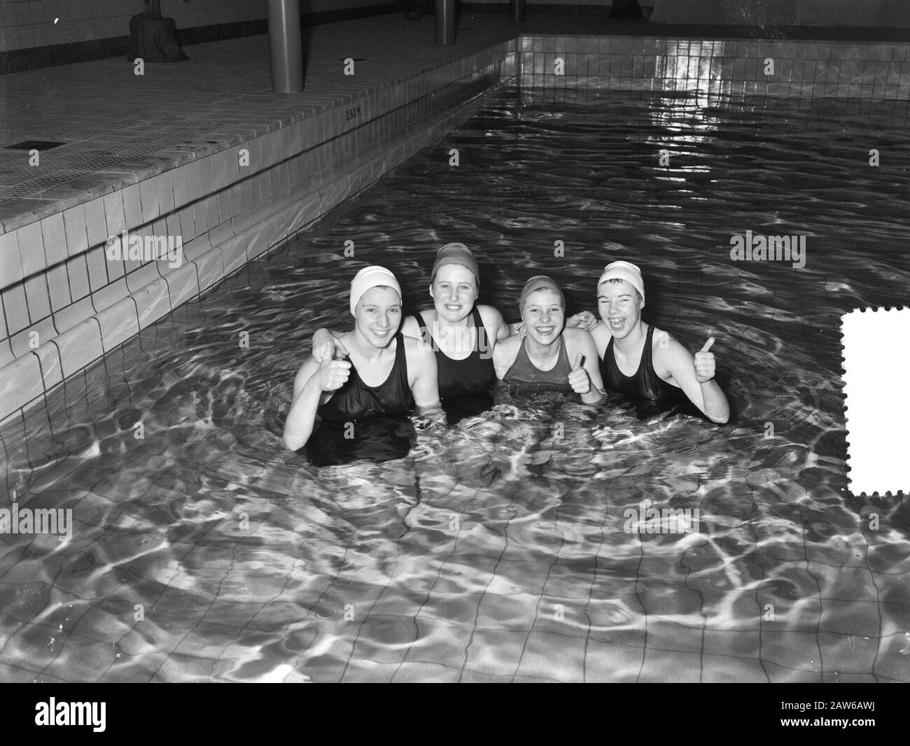 New Dutch club record RDZ team Vlaardingen Date: 8 janvier 1955 lieu: Vlaardingen, South Holland mots clés: Lawing Banque D'Images