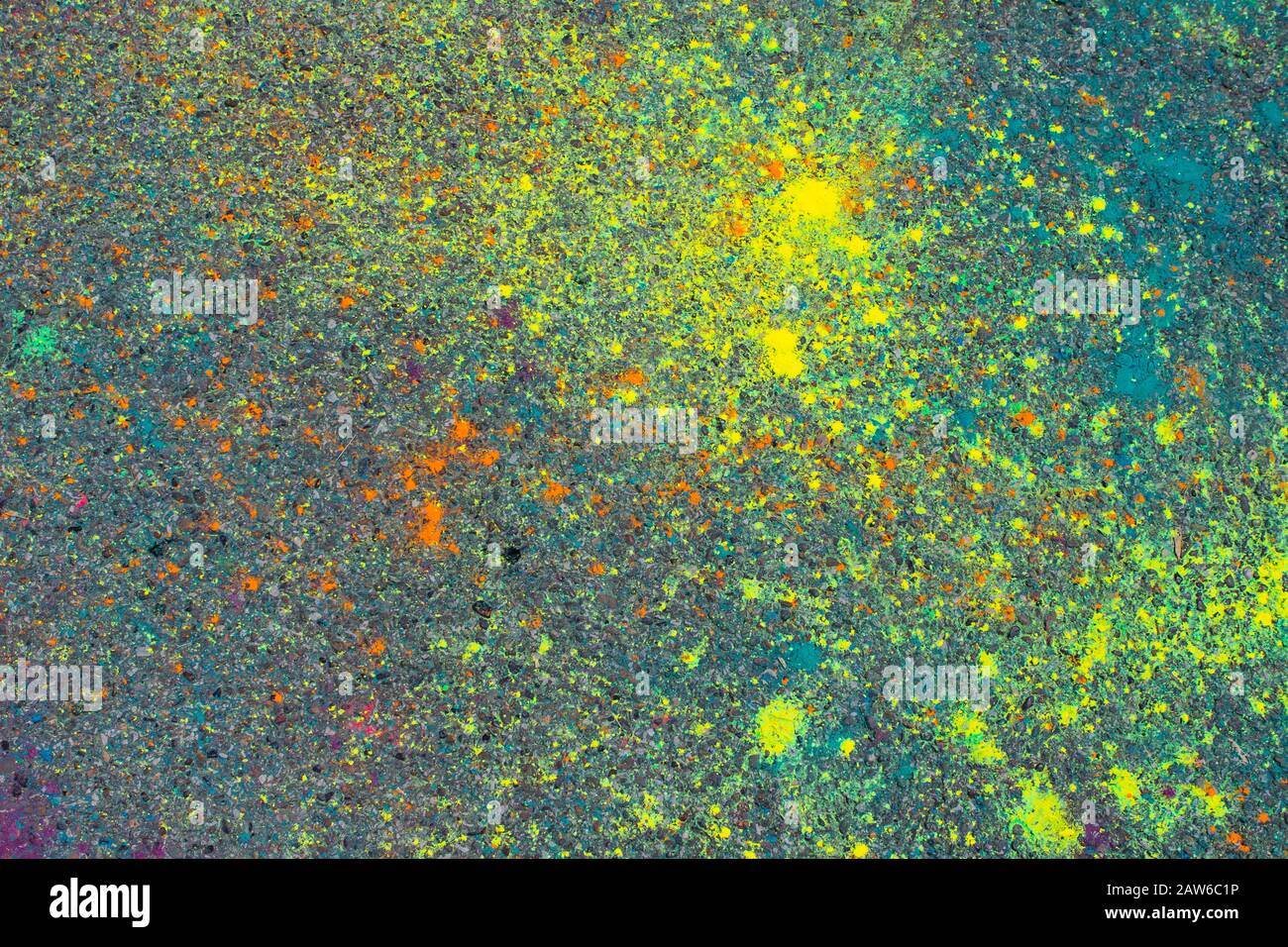 Fond de poudre de Hali colorée sur le sol Banque D'Images