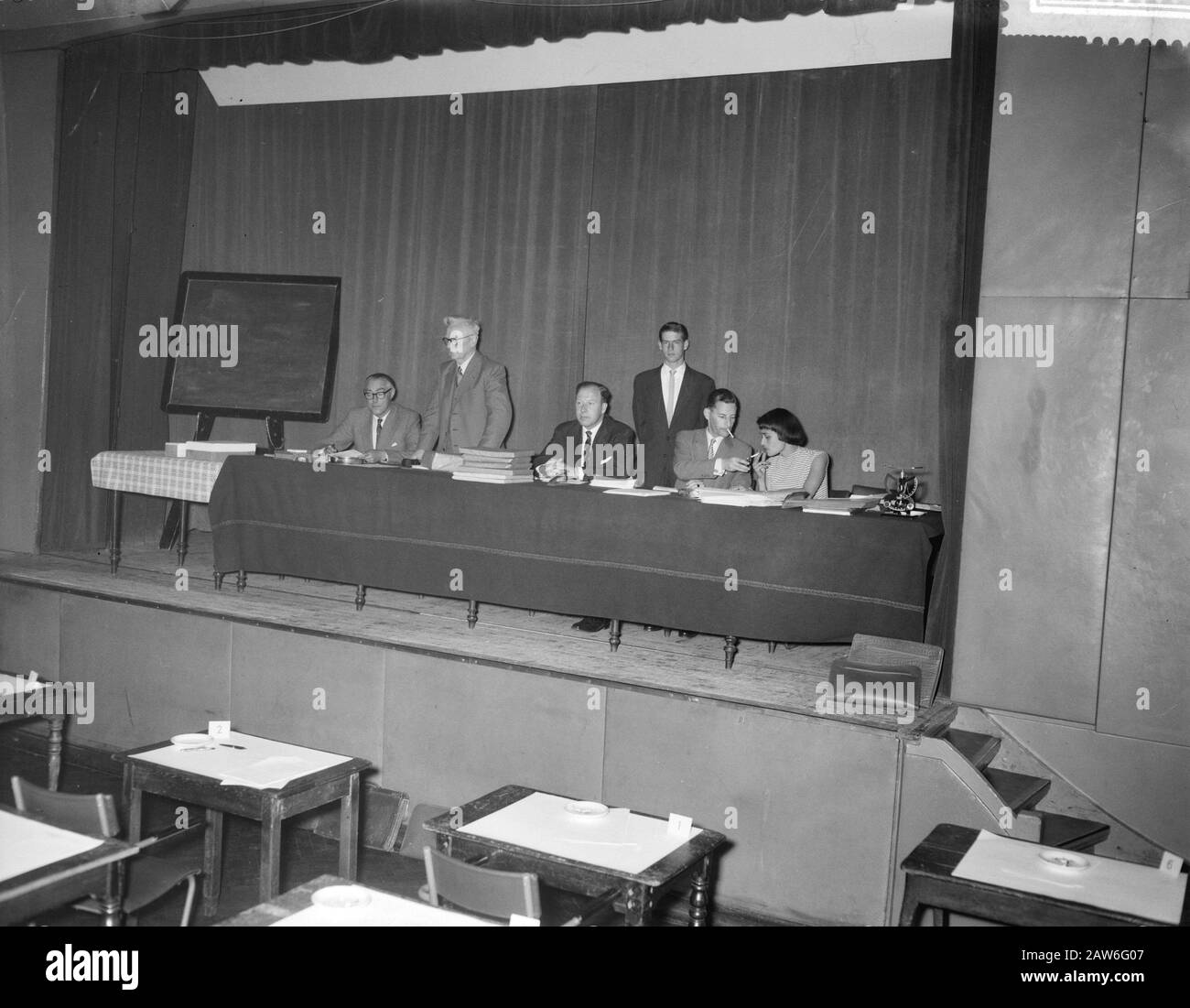 Missions Société de la publicité, Fondation de la publicité edu. Date: 27 Juin 1958 Nom De La Personne: Société Publicité Banque D'Images