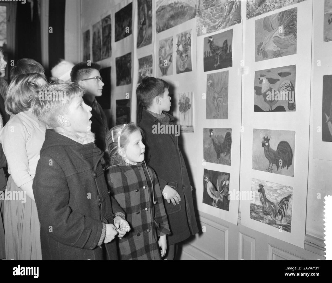 Association Néerlandaise Pour L'Éducation De Caractère 80 Ans He Pulchri Studio À La Haye Date: 14 Janvier 1961 Lieu: La Haye, Zuid-Holland Nom De La Personne: Association Néerlandaise Pour L'Éducation De Personnage Banque D'Images