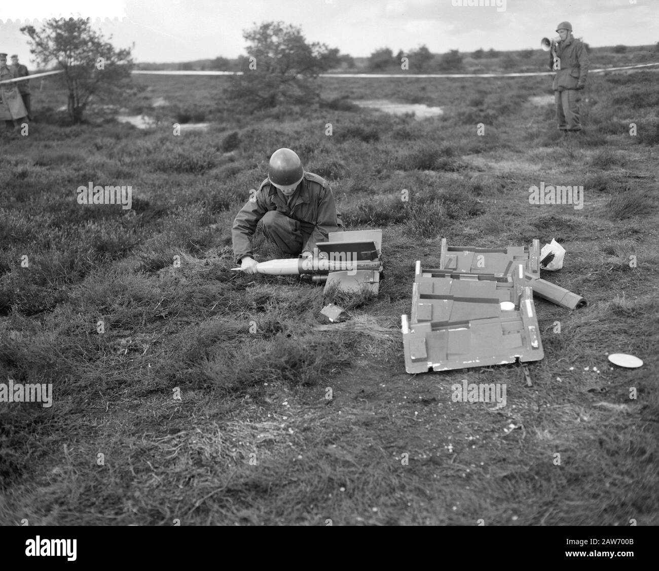 Exercice missile antichar Cobra Date : 21 mars 1961 mots clés : exercices Banque D'Images