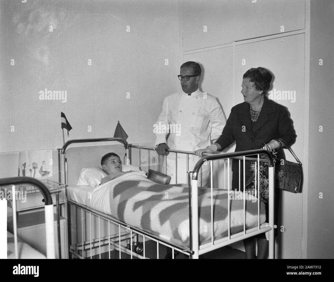 La reine Juliana visite la Fondation Johanna Date : 22 octobre 1961 Nom De La Personne : la Fondation Johanna, Juliana, Queen Banque D'Images