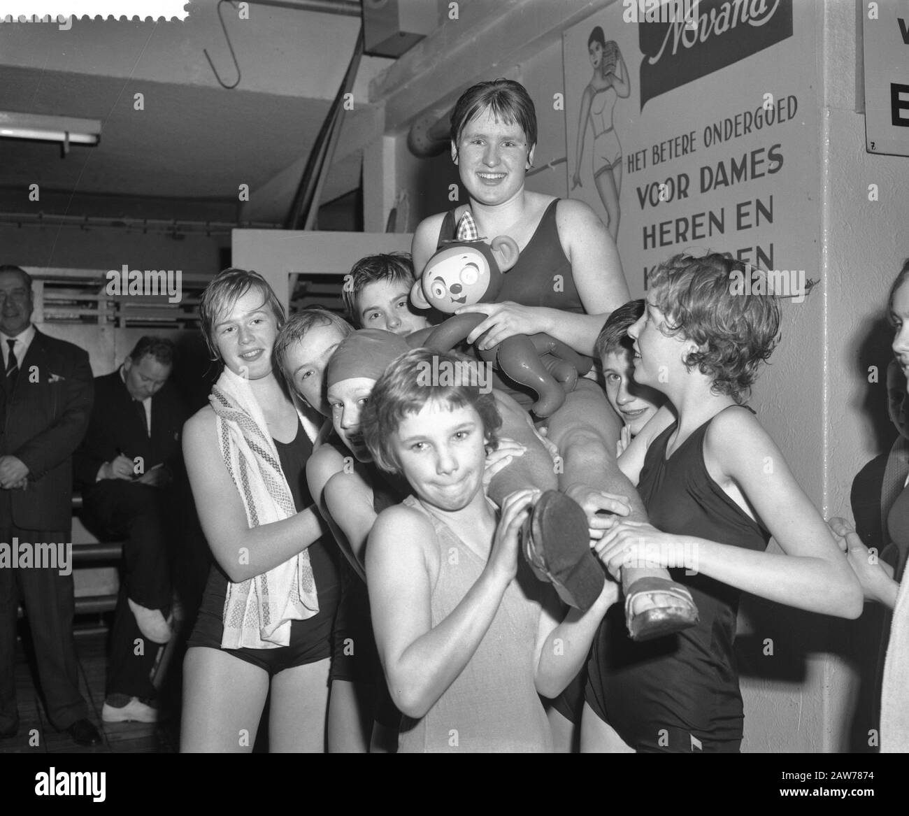 Marianne Heemskerk Record Papillon Date: 12 Février 1962 Mots Clés: Nageurs Nom De La Personne: Heemskerk, Marianne Banque D'Images