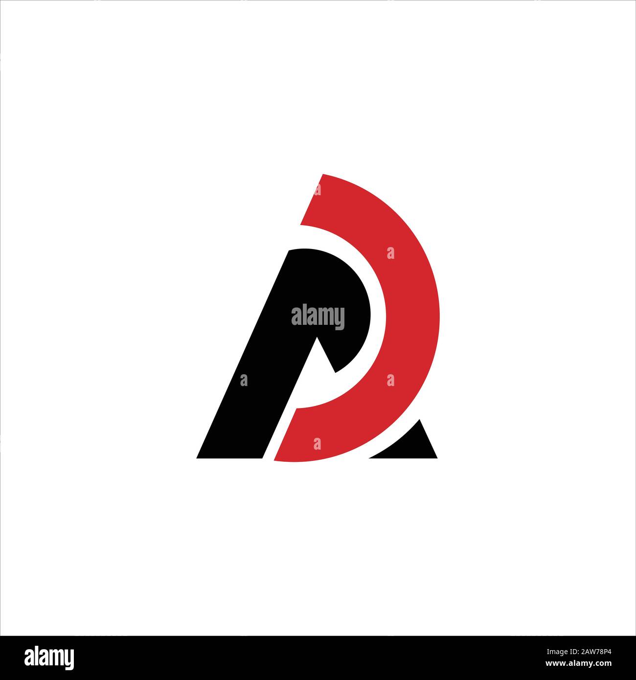 Modèle de conception initiale de lettre ad ou de logo da Illustration de Vecteur