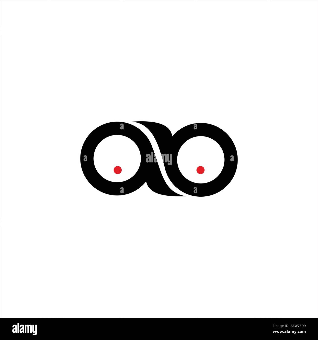 Modèle de conception initiale de lettre ad ou de logo da Illustration de Vecteur