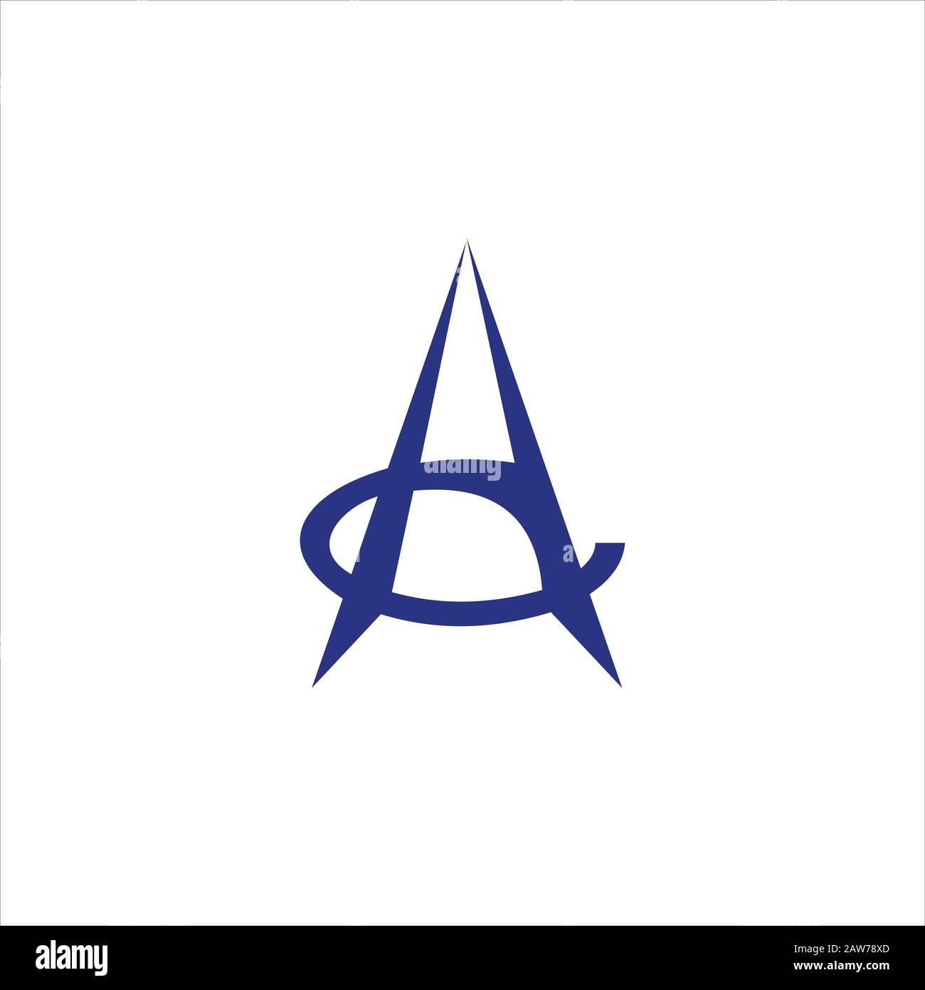 Modèle de conception initiale de lettre ad ou de logo da Illustration de Vecteur