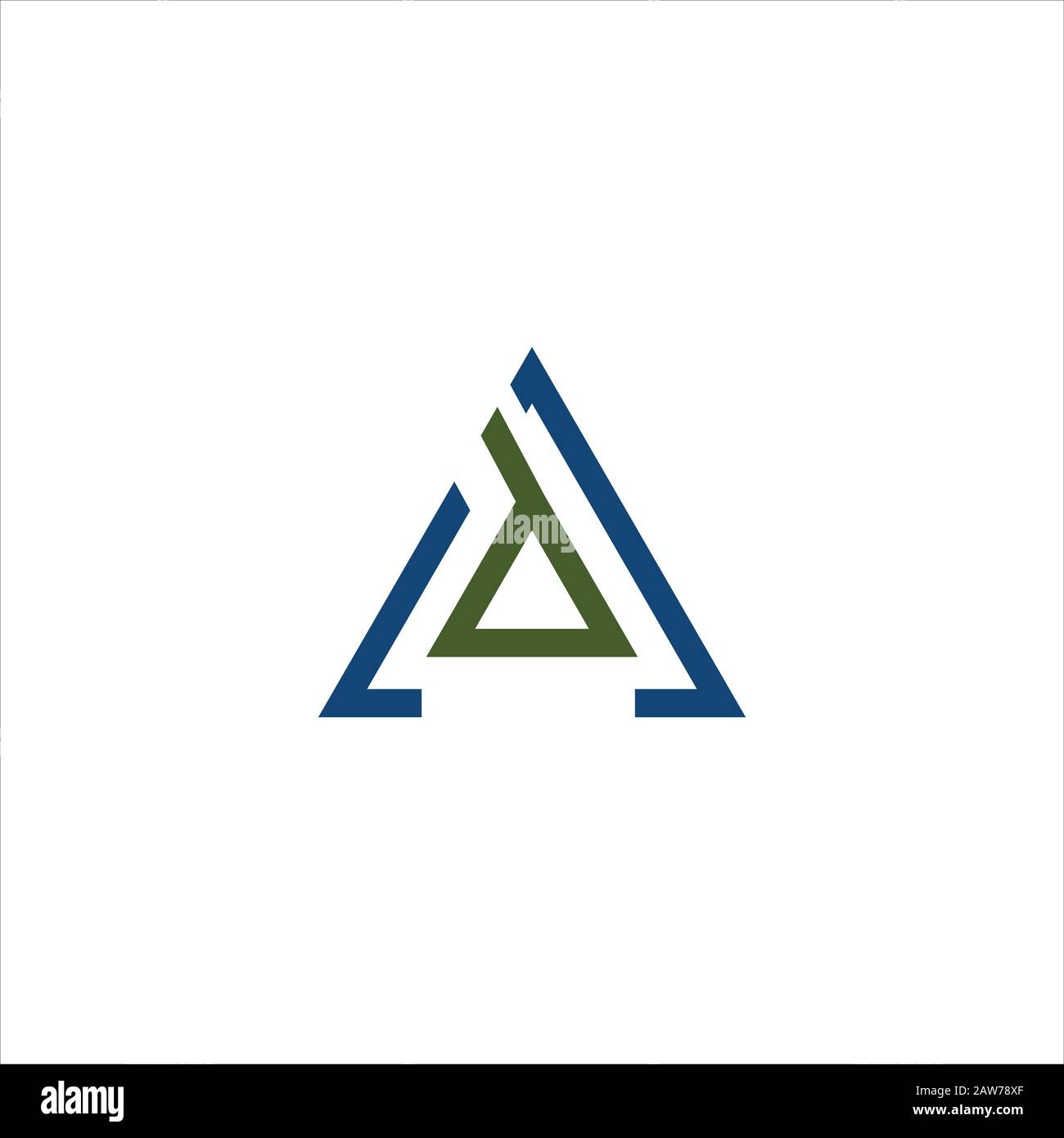 Modèle de conception initiale de lettre ad ou de logo da Illustration de Vecteur