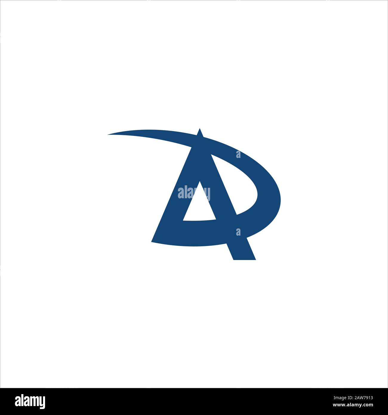 Modèle de conception initiale de lettre ad ou de logo da Illustration de Vecteur