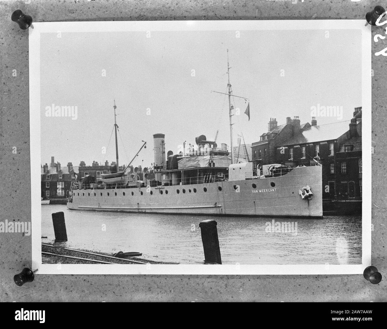 Marine [Marine] Anefo Série Londres My Legger Hr. Mme De Meerlant Date: 1940-1945 mots clés: Marine, navires de guerre, WWII Nom De La Personne: HNLMS Van Meerlant Banque D'Images
