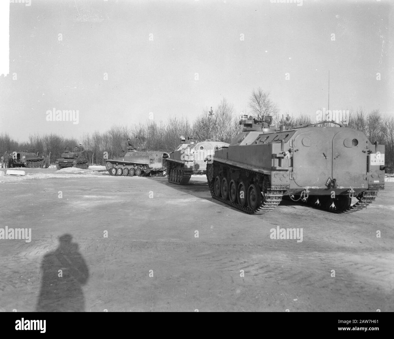 Ouverture du centre d'entraînement d'infanterie blindée près de Veldhoven Date : 9 janvier 1963 lieu : Noord-Brabant, Veldhoven mots clés : infanterie, Ouvertures Banque D'Images