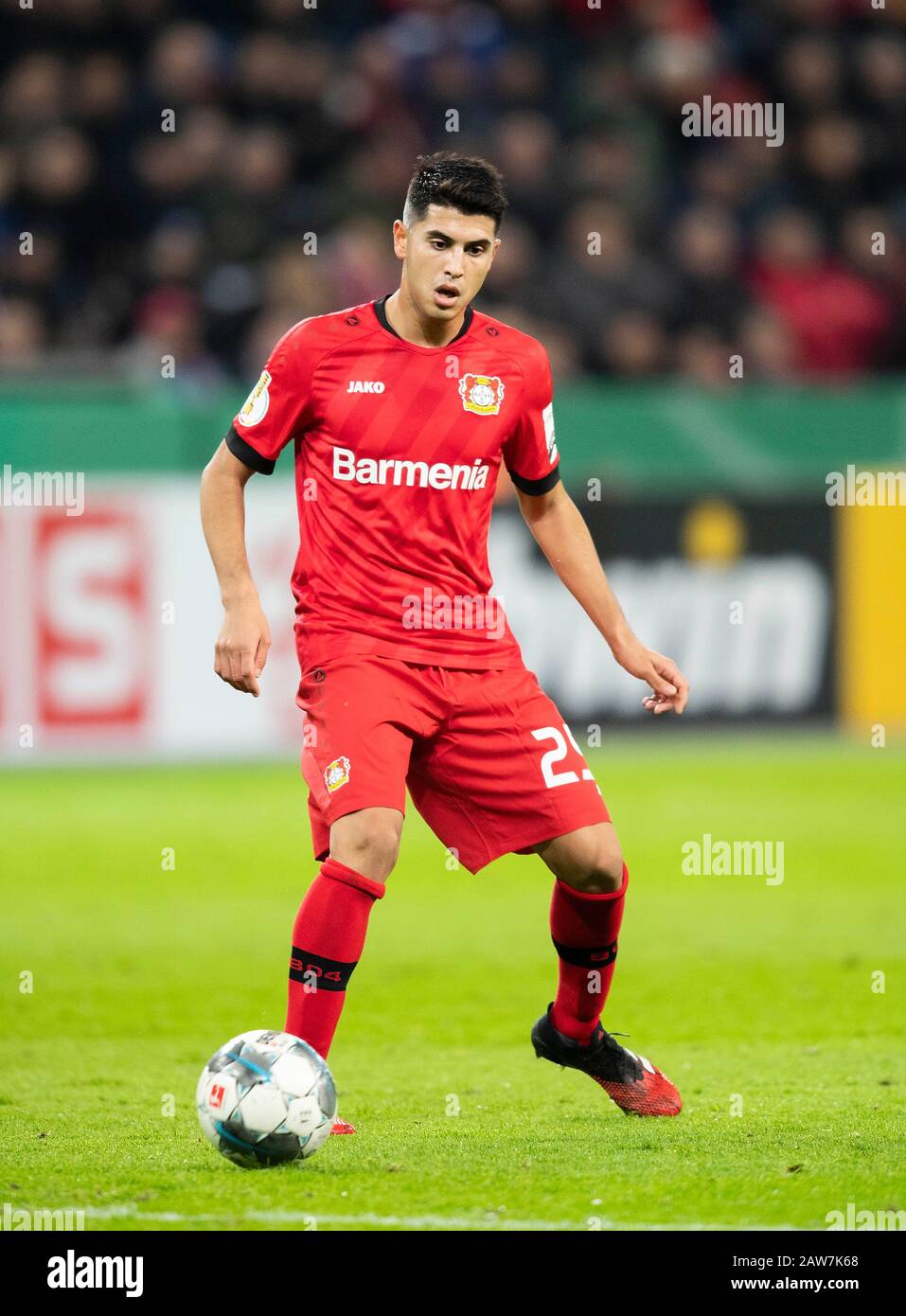 Leverkusen, Allemagne. 05 février 2020. Exéquiel PALACIOS (LEV) action, football DFB Cup round de 16, Bayer 04 Leverkusen (LEV) - VfB Stuttgart (S) 2: 1, le 05.02.2020 à Leverkusen/Allemagne. Â | utilisation dans le monde crédit: DPA/Alay Live News Banque D'Images