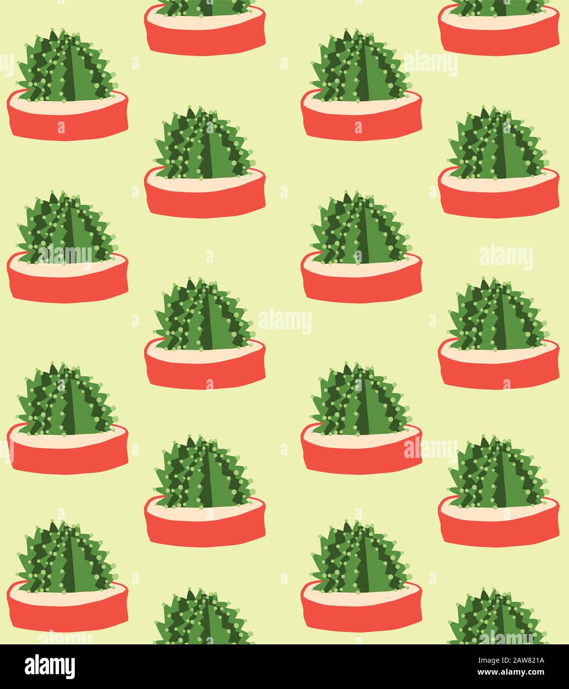 Joli motif sans couture avec cactus Illustration de Vecteur