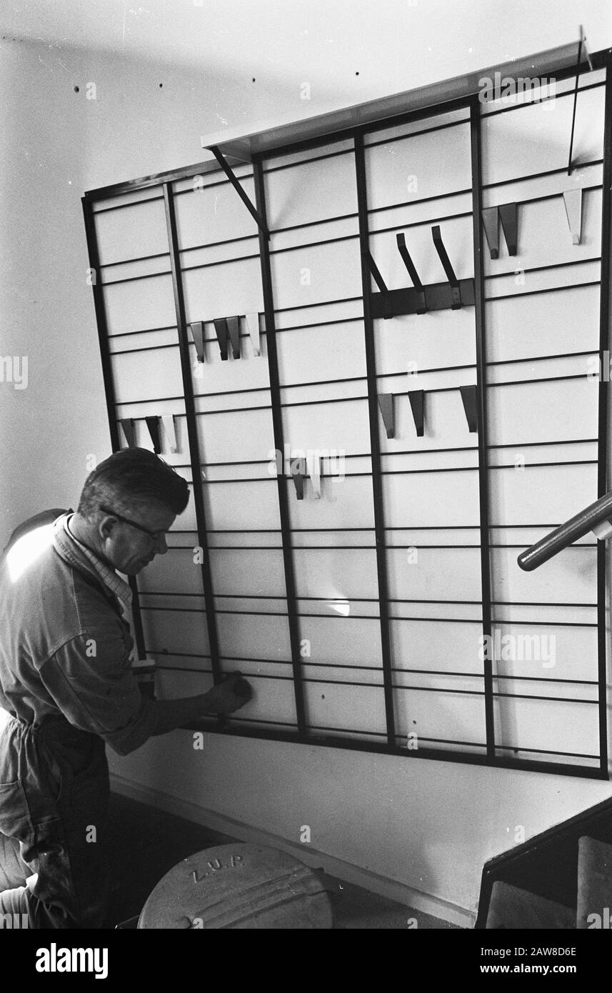 Lelystad presque prêt. L'école a déjà fait Date: 28 septembre 1967 lieu: Lelystad Banque D'Images