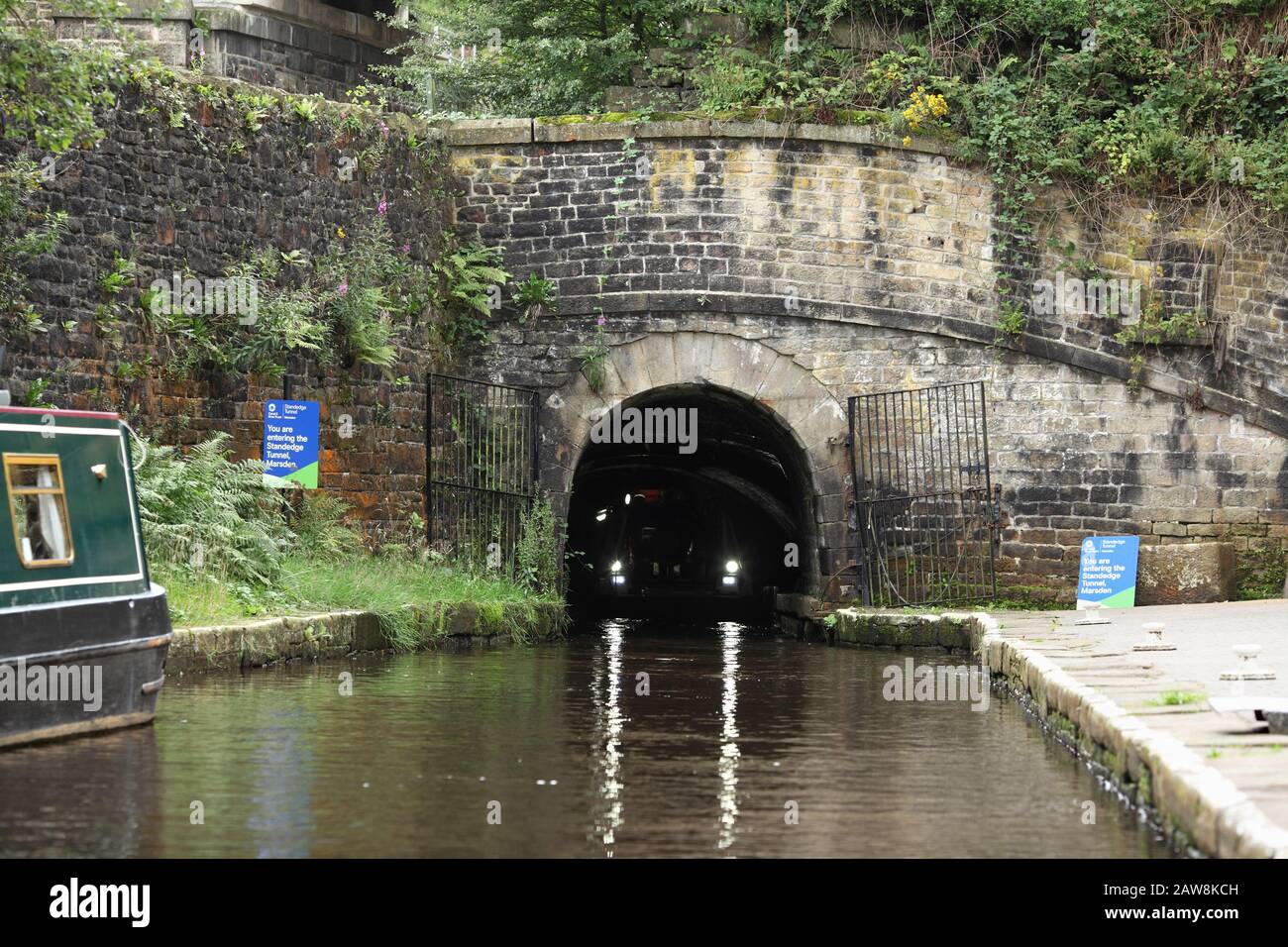 L'entrée nord-est du tunnel du canal Standedge, près de Marsden, dans le West Yorkshire. Banque D'Images