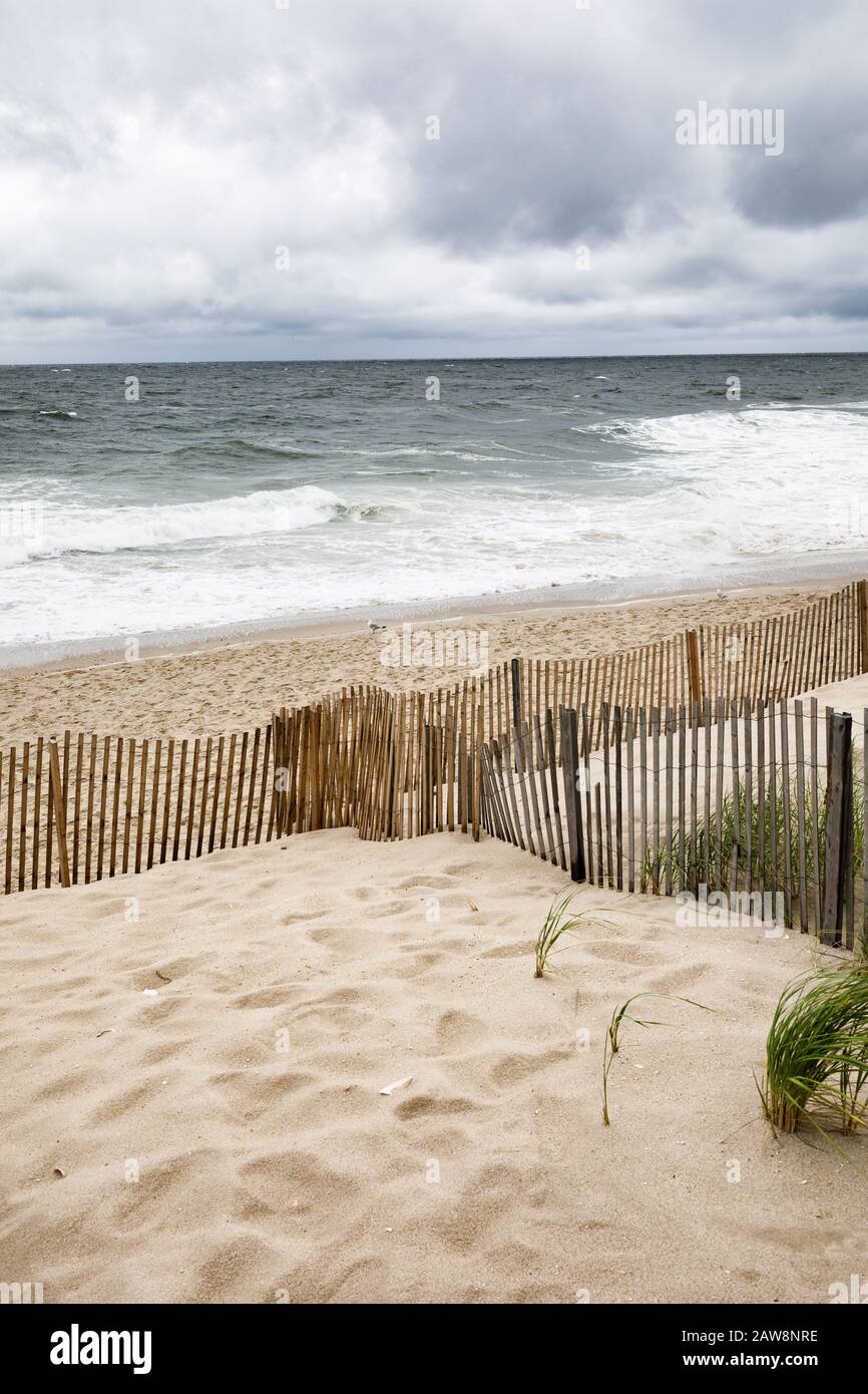 Plage de Manasquan sur la côte Atlantique du New Jersey Banque D'Images