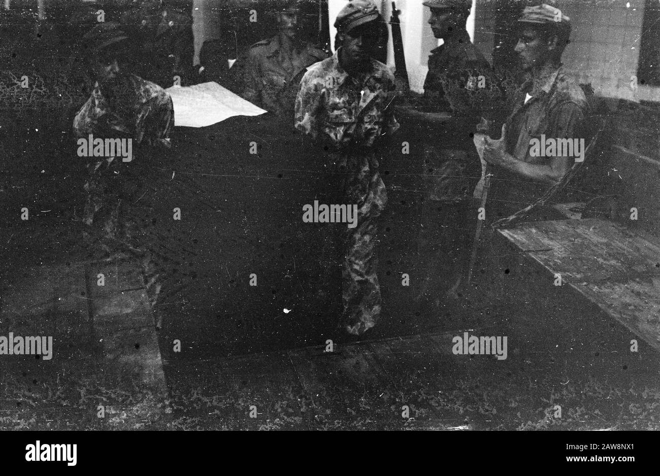 Funérailles Militaires Date: 01/01/1949 Lieu: Indonésie Antilles Néerlandaises De L'Est Banque D'Images