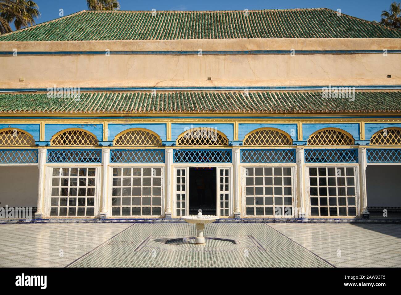 Marrakech, palais marocain Banque D'Images