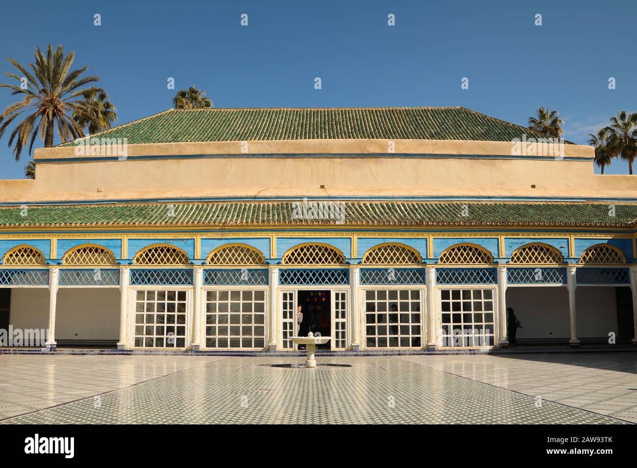 Marrakech, palais marocain Banque D'Images