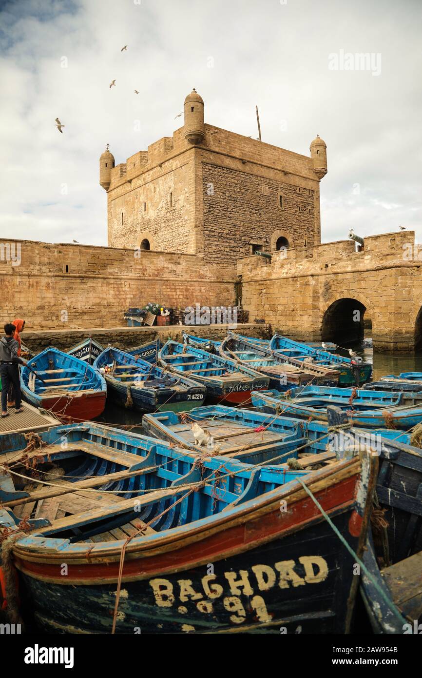 Essaouira Maroc - lieu de jeu de Thrones Banque D'Images