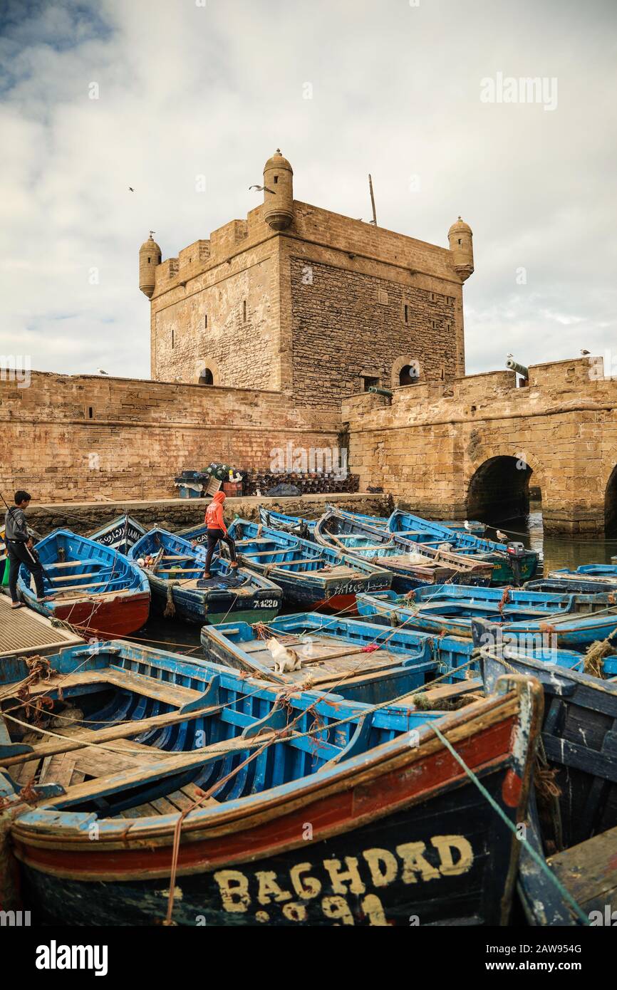 Essaouira Maroc - lieu de jeu de Thrones Banque D'Images