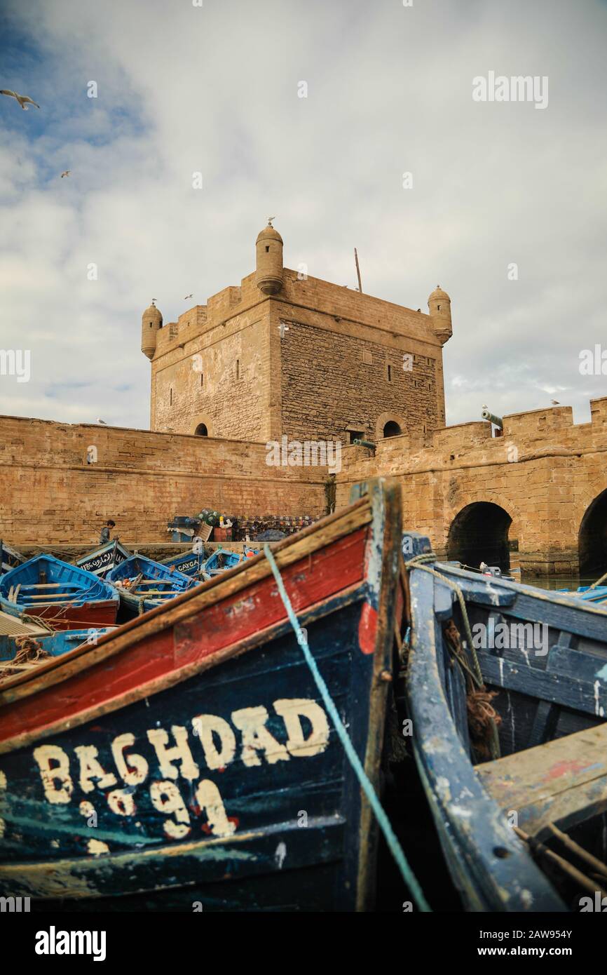 Essaouira Maroc - lieu de jeu de Thrones Banque D'Images