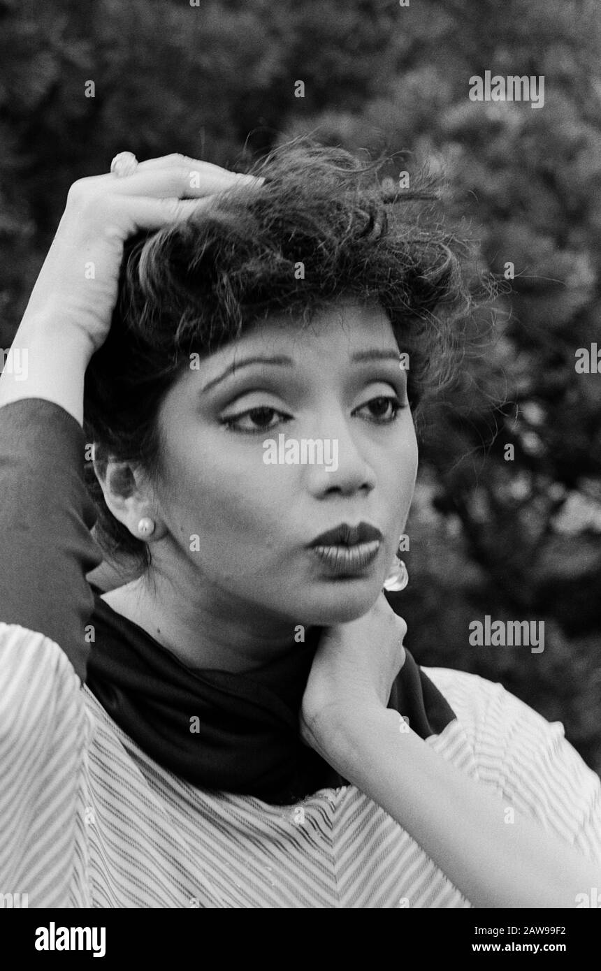 Asha Puthli, indische Sängerin und Sauspielerin, Hambourg, Allemagne, 1979. L'actrice et chanteuse indienne Asha Puthli à Hambourg, en Allemagne, vers 1979. Banque D'Images