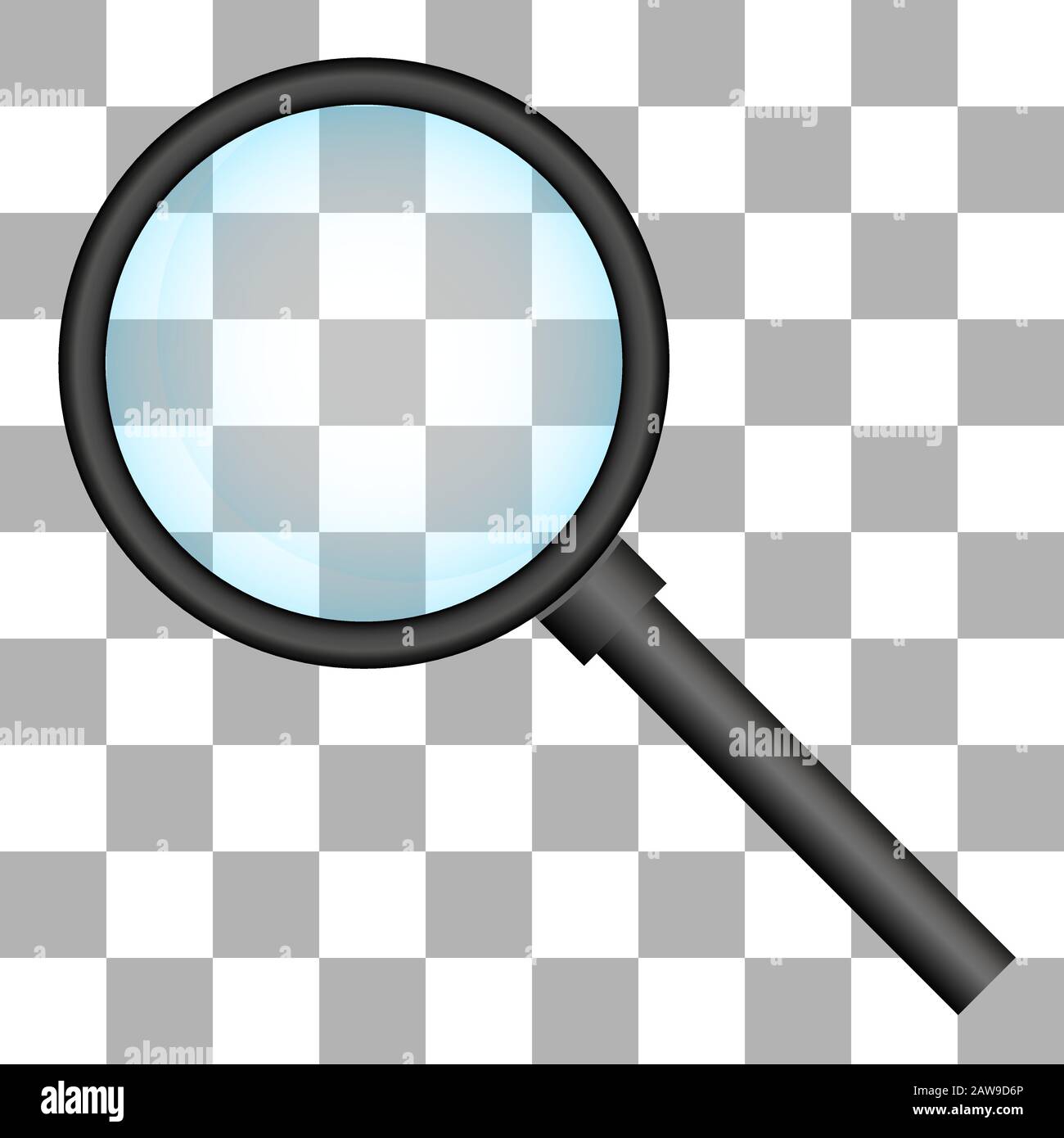 illustration vectorielle en loupe isolée sur fond transparent Illustration de Vecteur