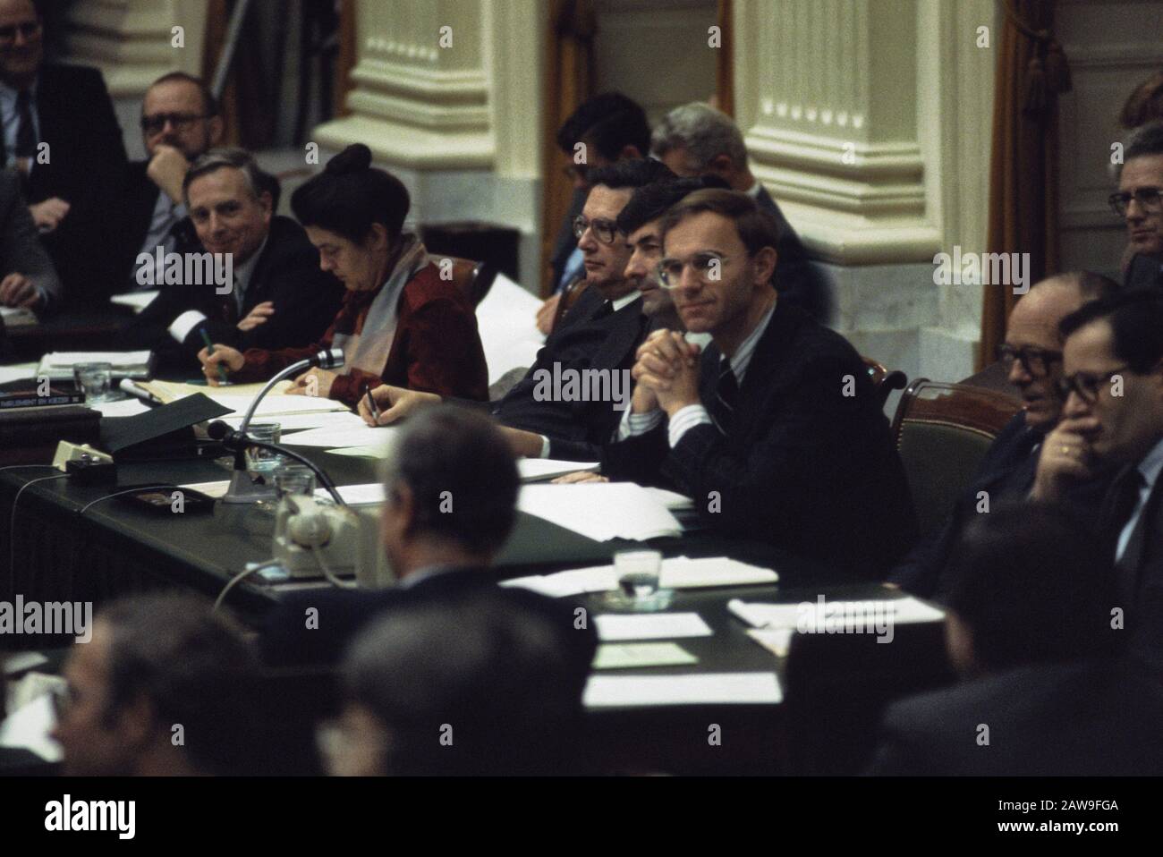Déclaration du gouvernement Cabinet Lubbers; table du gouvernement Date : le 22 novembre 1982 mots clés : DÉCLARATIONS du gouvernement, cabinets Banque D'Images