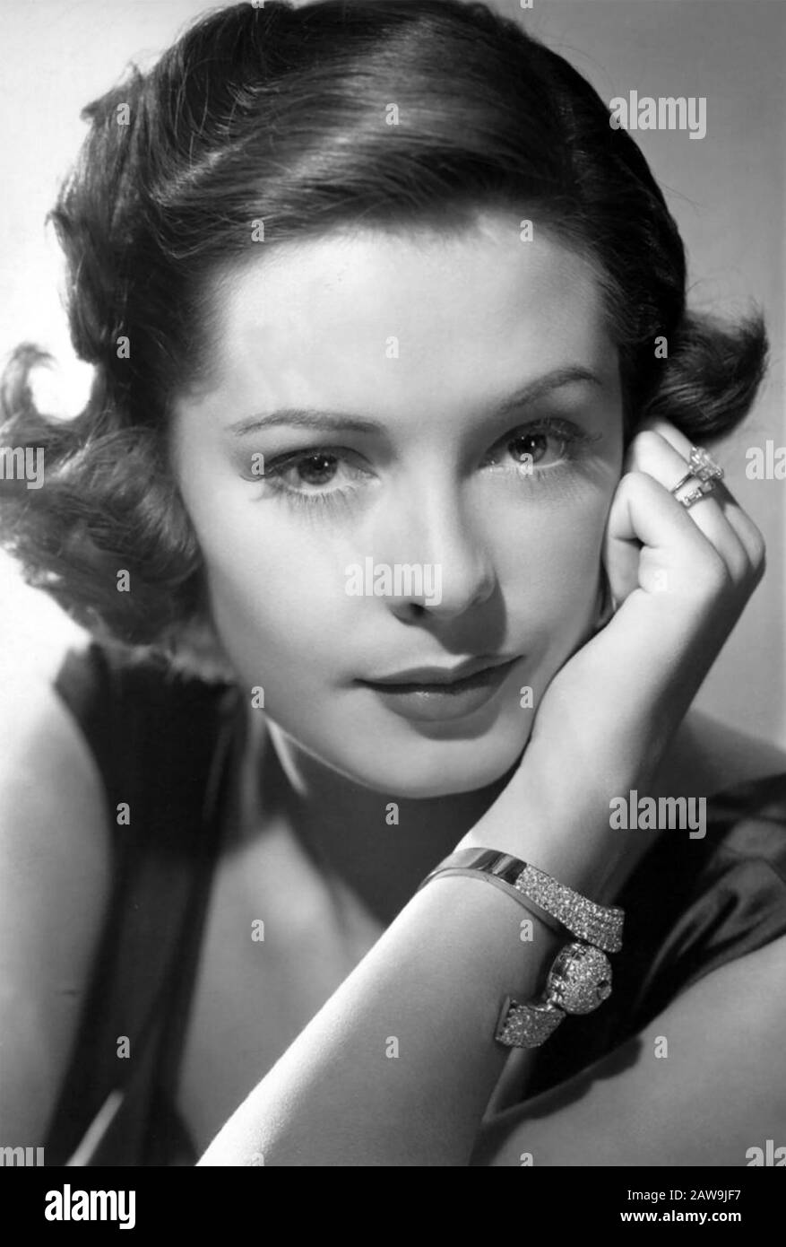 Jane GREER (1924-2001) actrice américaine de cinéma et de télévision vers 1950 Banque D'Images