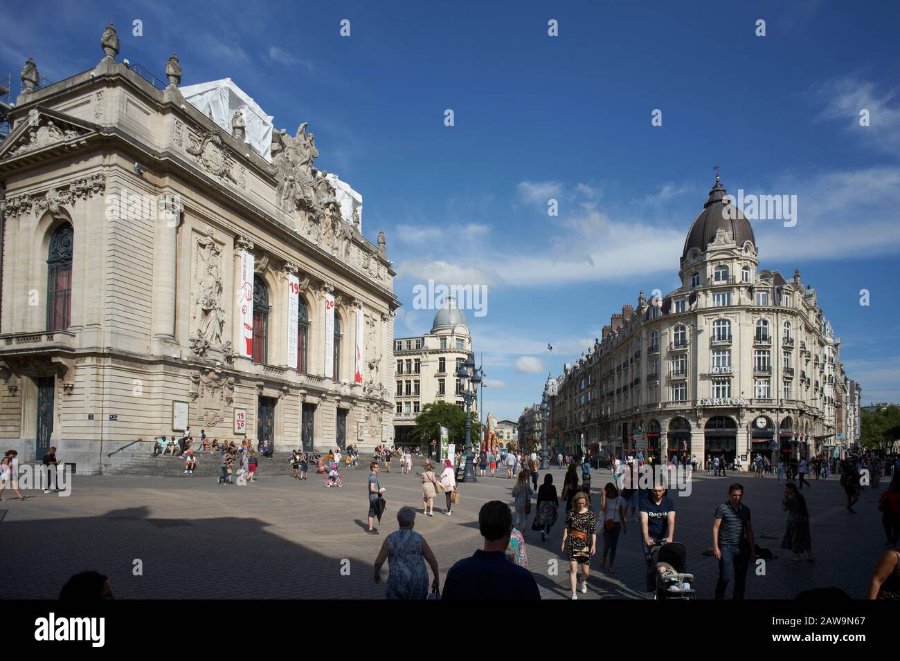 Place du Théâtre, Vieille Ville, Lille, France Banque D'Images