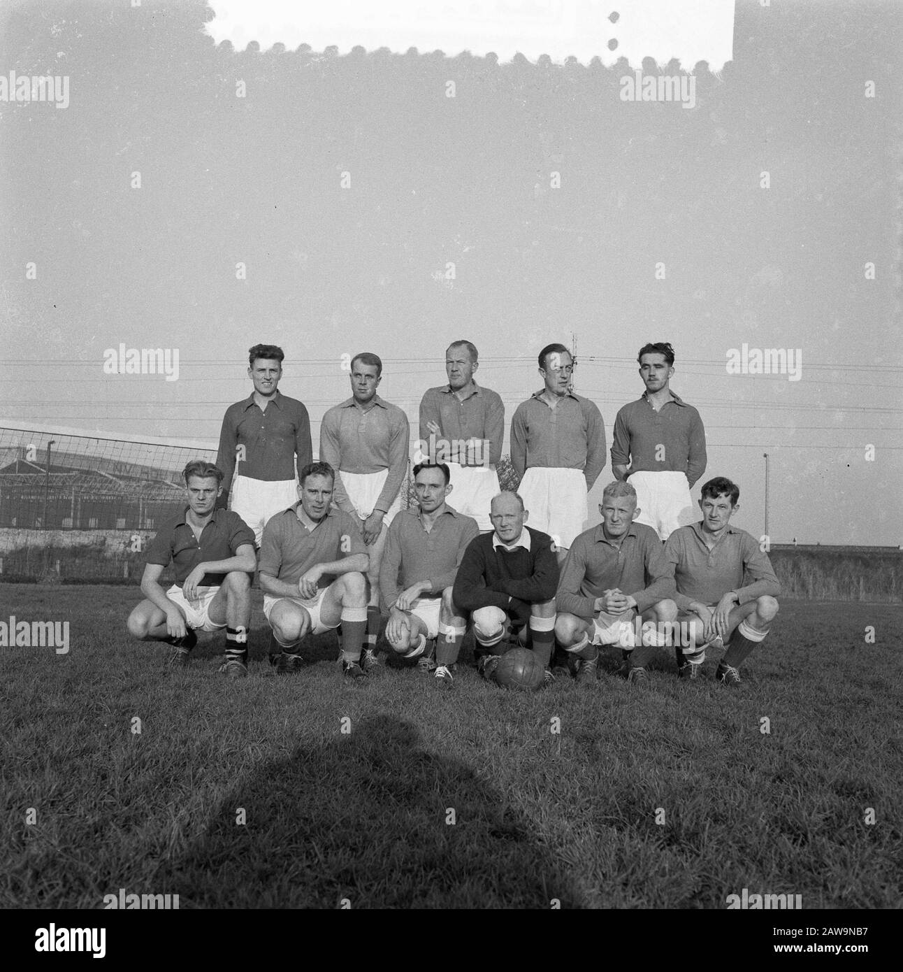 Championnat de football de police, équipe Den Helder (champion) Date : 30 novembre 1955 lieu : den Helder mots clés : équipes, champion Banque D'Images