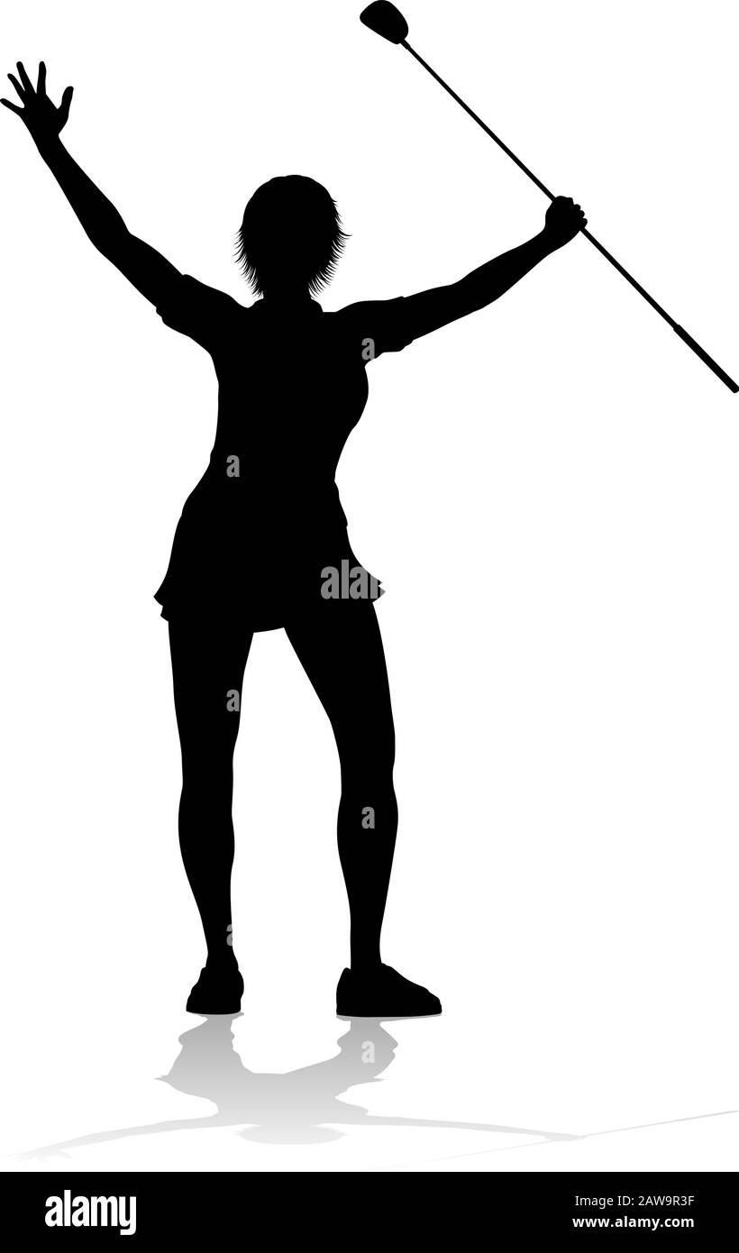 Sports Golf golfeur Personne Silhouette Illustration de Vecteur